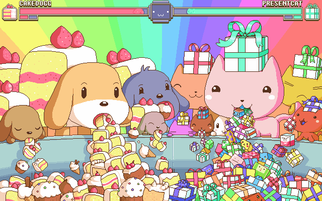 CakeDogPresentCat.gif